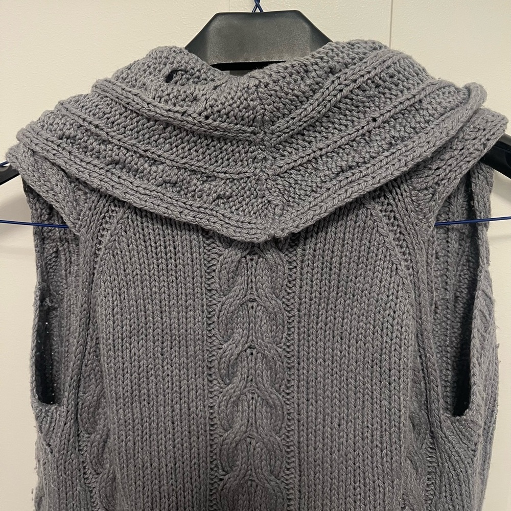 Guinevere Anthropology Silk Wool Wrap Sweater Vest